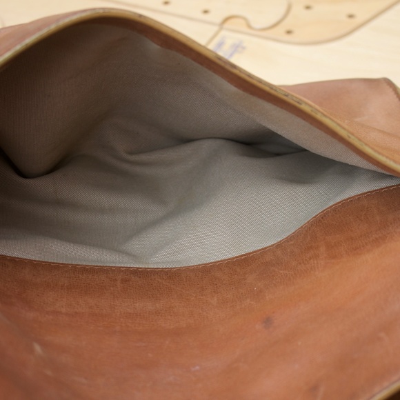 Vintage Marni 100% Leather Medium Size Brown Hobo Satchel Purse Made In Italy - Picture 12 of 17